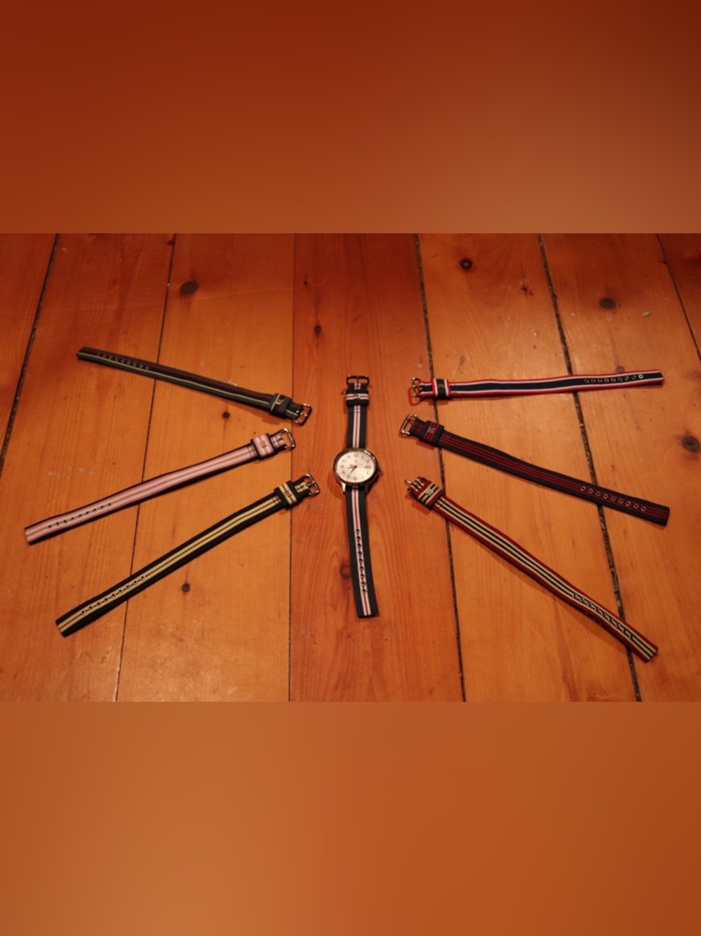 Brooks Brothers Ribbon Watch with Extra Ribbons!